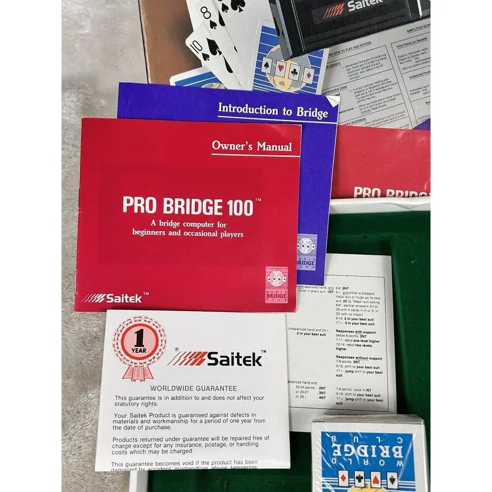 Saitek Pro Bridge 100 Handheld Electronic Computer New Condition